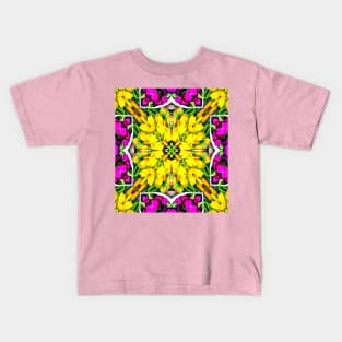 Colorful tulip bouquet pattern. Kids T-Shirt